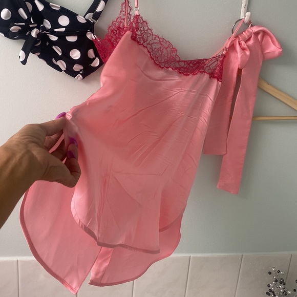 🌸JAPNA Sandro Paris FranceTwo-tone pink lingerie top size small NEW WITH TAG 🏷 - Picture 5 of 7